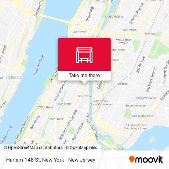 Harlem-148 St map