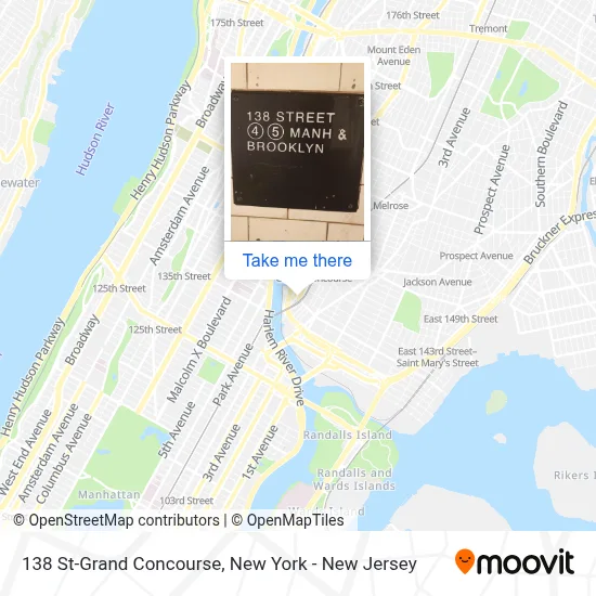 138 St-Grand Concourse map