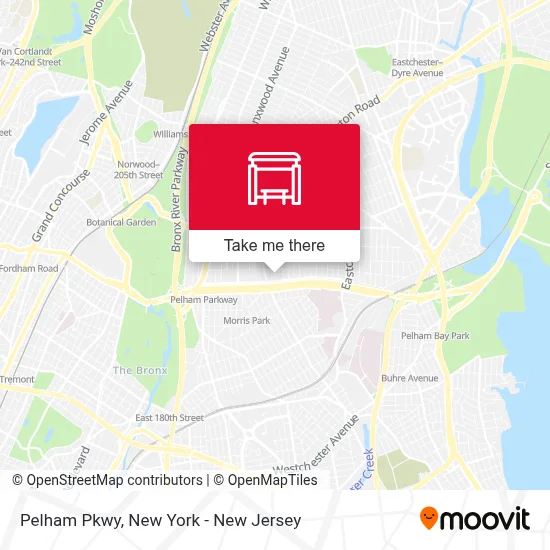 Pelham Pkwy map
