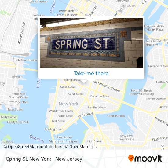 Spring St map