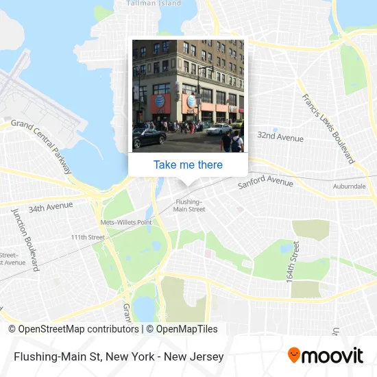 Flushing-Main St map