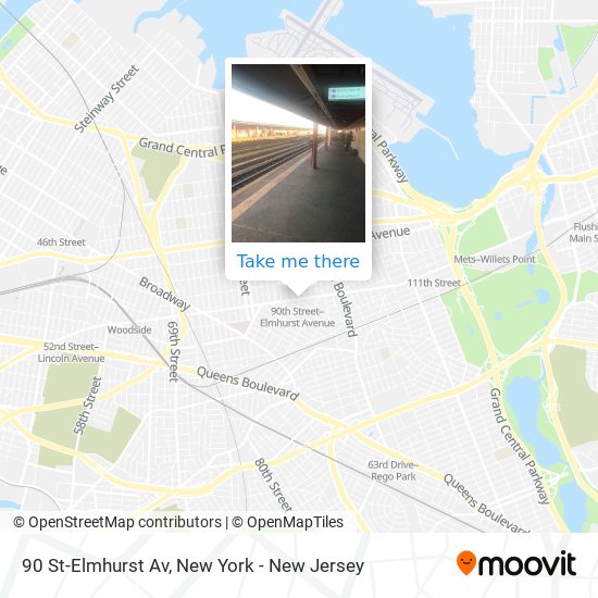 90 St-Elmhurst Av map