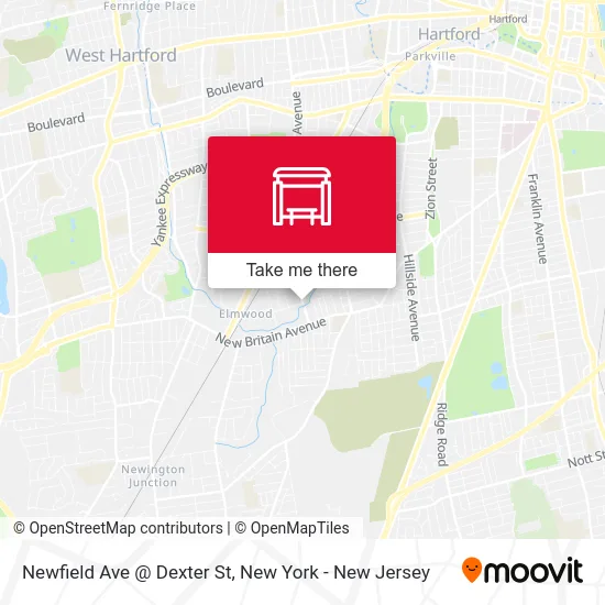 Newfield Ave @ Dexter St map