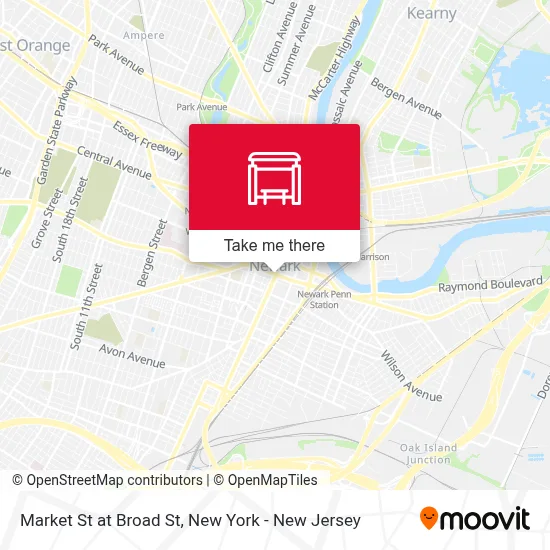 Market St at Broad St map