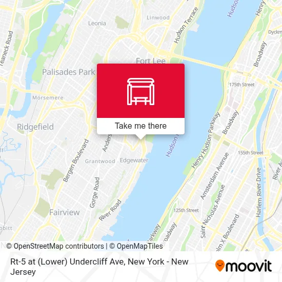 Rt-5 at (Lower) Undercliff Ave map