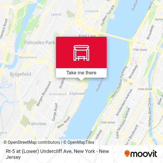 Rt-5 at (Lower) Undercliff Ave map