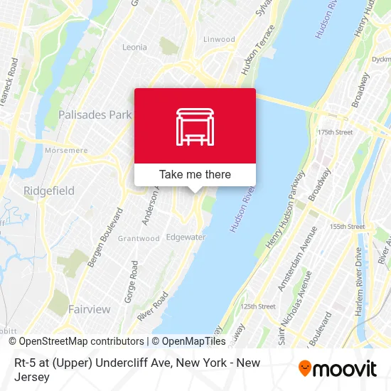 Rt-5 at (Upper) Undercliff Ave map