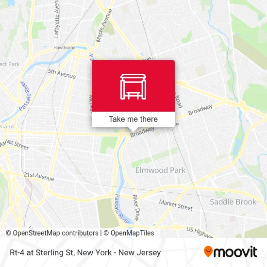 Rt-4 at Sterling St map