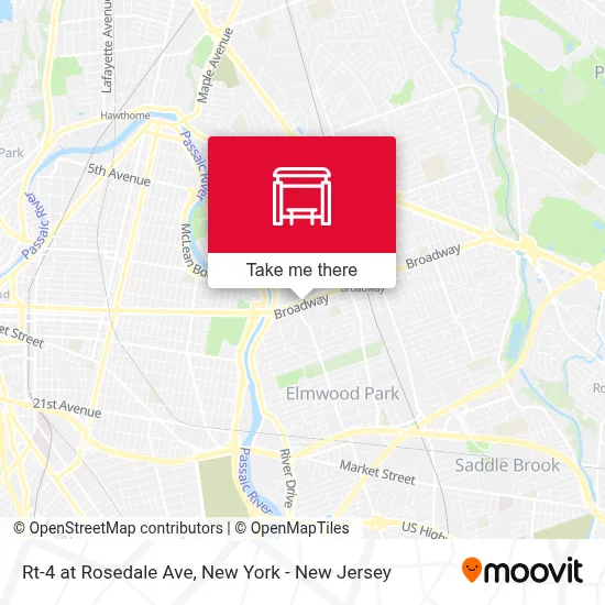Rt-4 at Rosedale Ave map