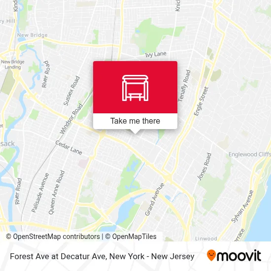 Forest Ave at Decatur Ave map