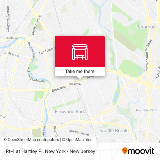 Rt-4 at Hartley Pl map