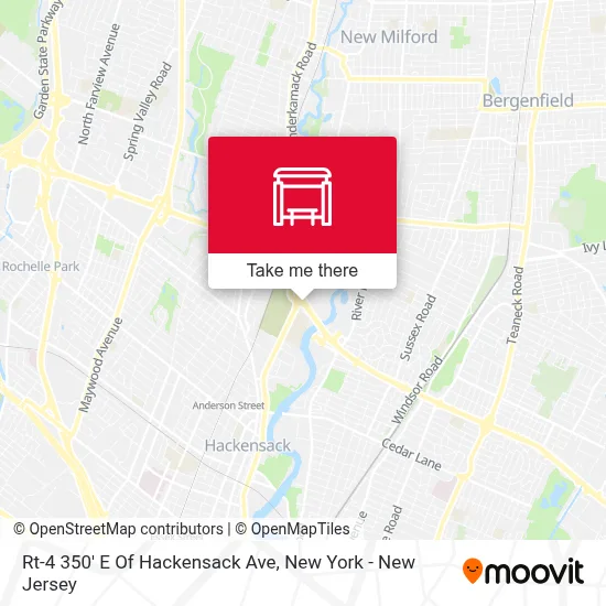 Rt-4 350' E Of Hackensack Ave map