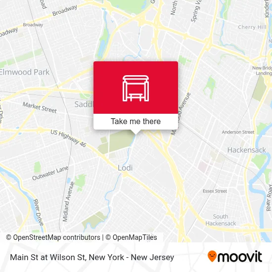 Main St at Wilson St map