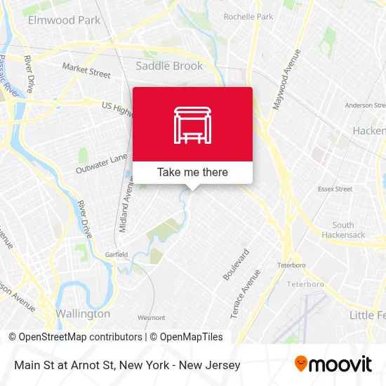 Main St at Arnot St map