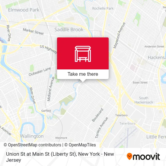 Union St at Main St (Liberty St) map