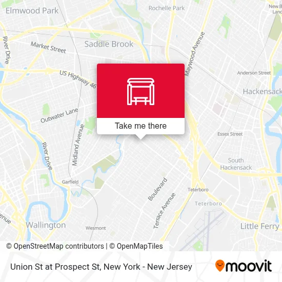 Union St at Prospect St map