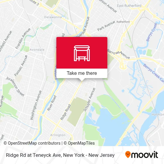 Ridge Rd at Teneyck Ave map