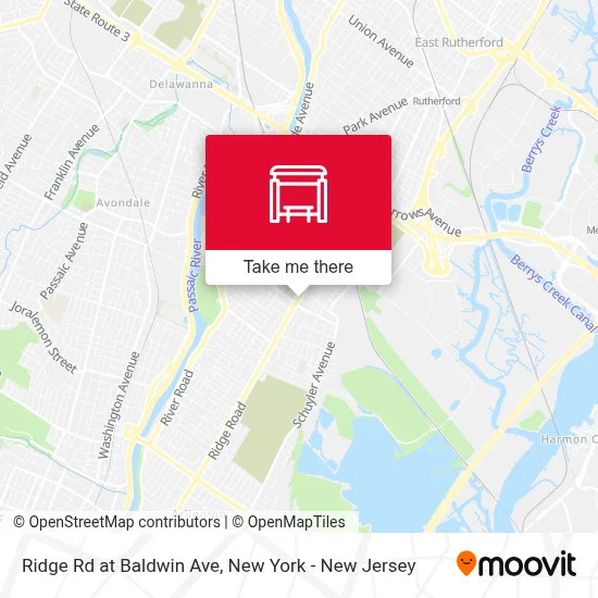 Ridge Rd at Baldwin Ave map