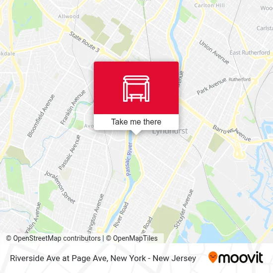 Riverside Ave at Page Ave map