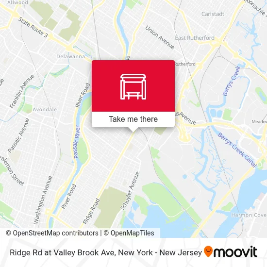 Ridge Rd at Valley Brook Ave map