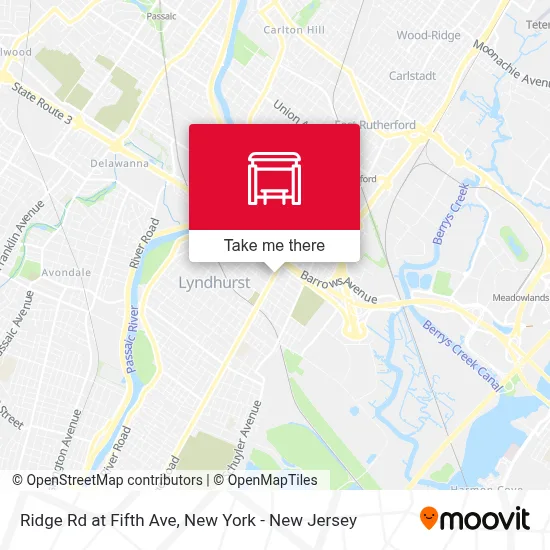 Ridge Rd at Fifth Ave map