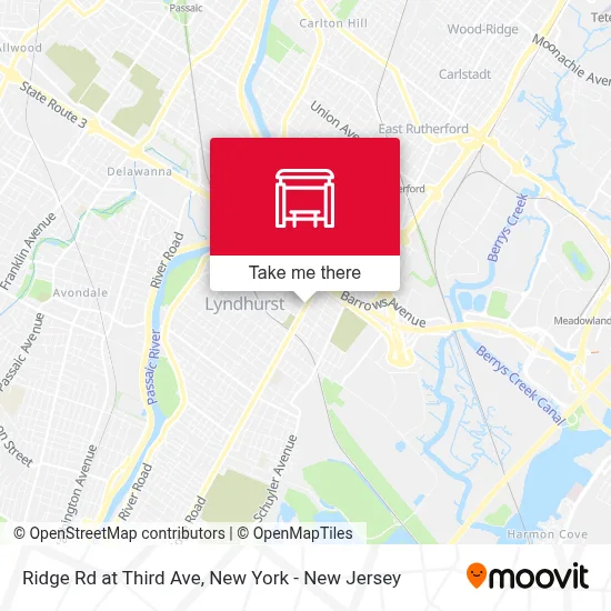 Ridge Rd at Third Ave map
