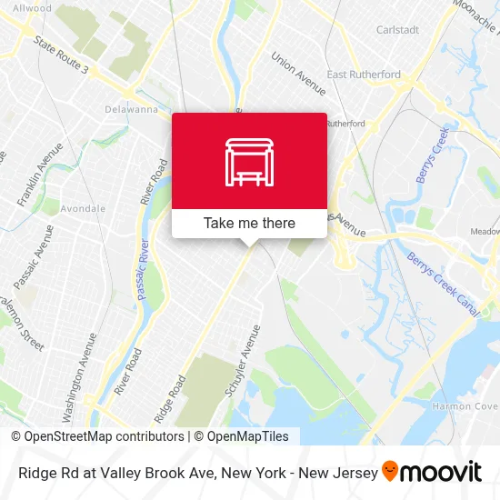 Ridge Rd at Valley Brook Ave map