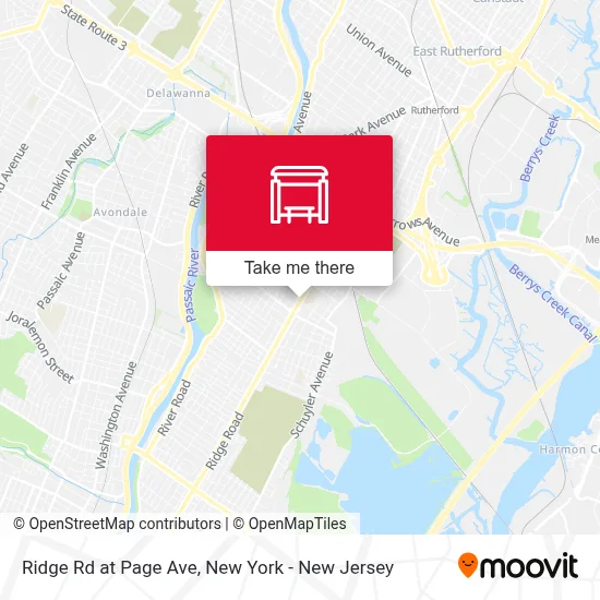 Ridge Rd at Page Ave map
