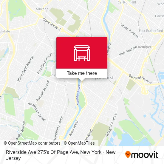 Riverside Ave 275's Of Page Ave map