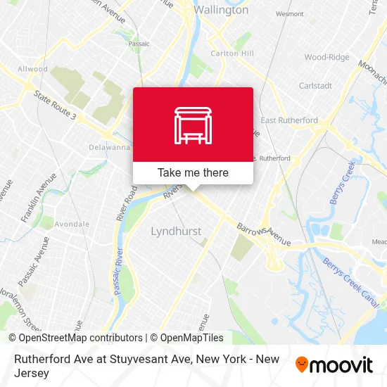 Rutherford Ave at Stuyvesant Ave map