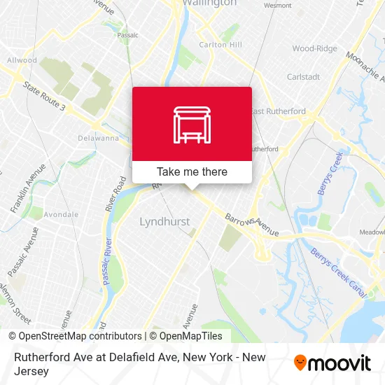 Rutherford Ave at Delafield Ave map