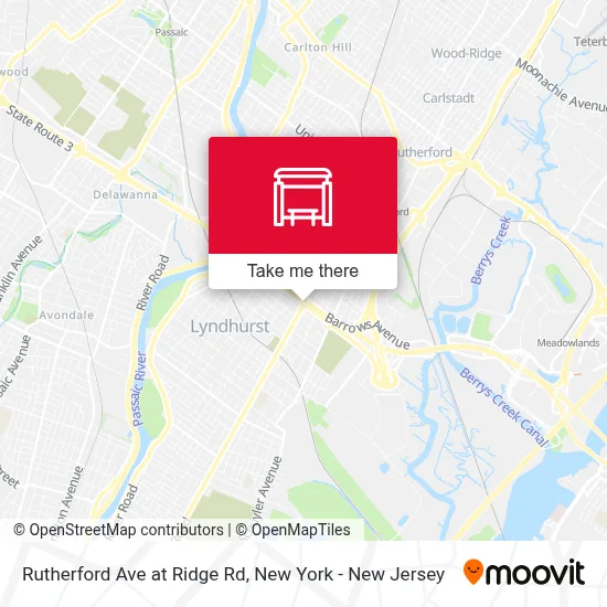 Rutherford Ave at Ridge Rd map
