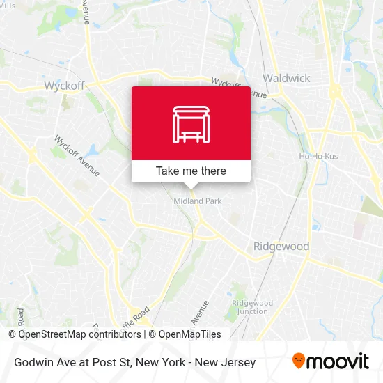 Godwin Ave at Post St map