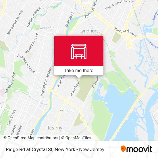 Ridge Rd at Crystal St map