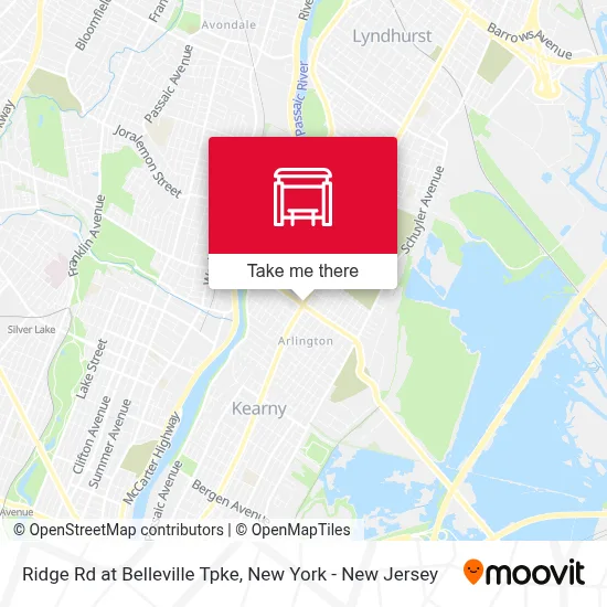 Ridge Rd at Belleville Tpke map