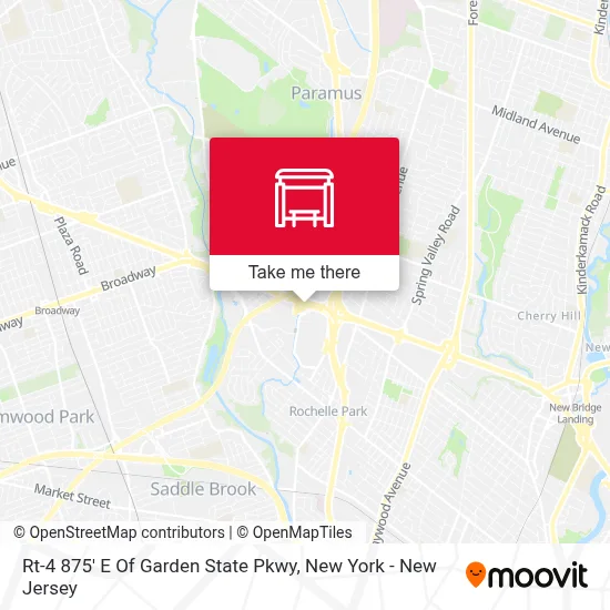 Rt-4 875' E Of Garden State Pkwy map