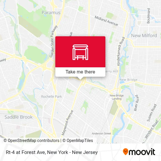 Rt-4 at Forest Ave map