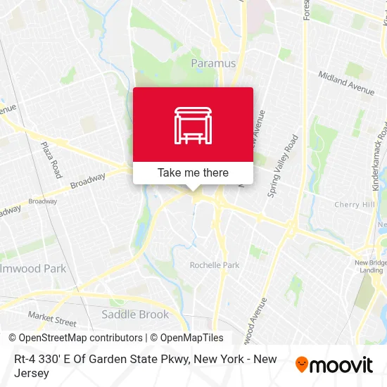 Rt-4 330' E Of Garden State Pkwy map