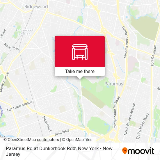 Paramus Rd at Dunkerhook Rd# map