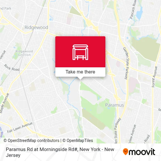 Paramus Rd at Morningside Rd# map