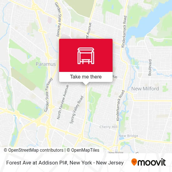 Forest Ave at Addison Pl# map