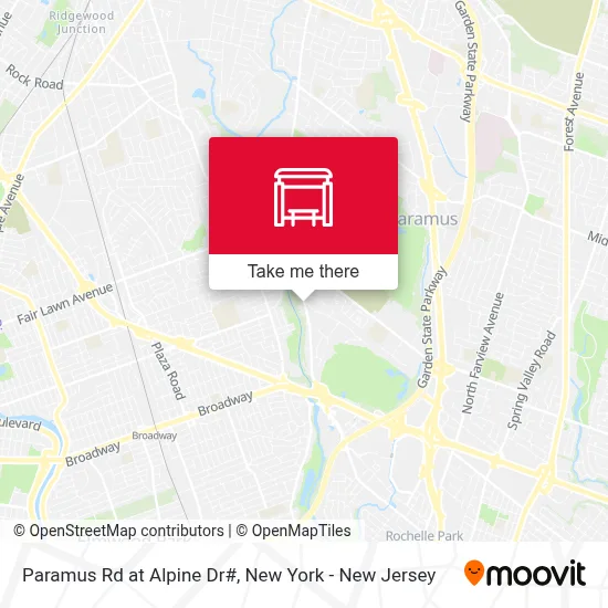 Paramus Rd at Alpine Dr# map