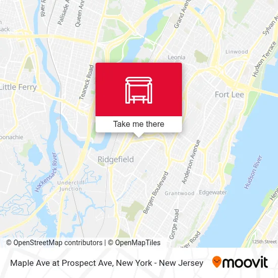 Maple Ave at Prospect Ave map
