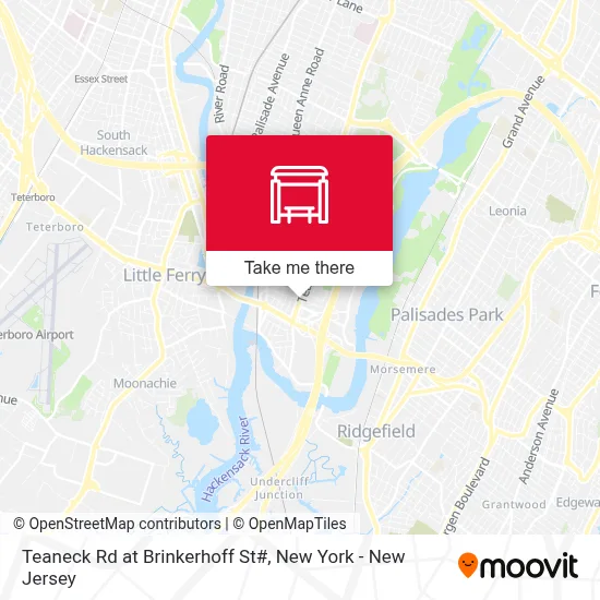 Teaneck Rd at Brinkerhoff St# map
