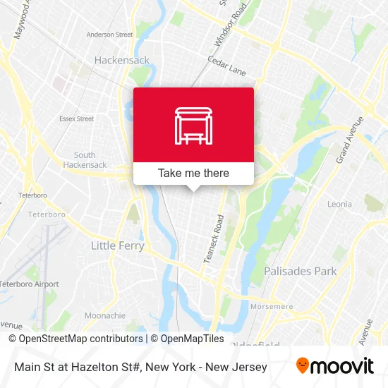 Main St at Hazelton St# map