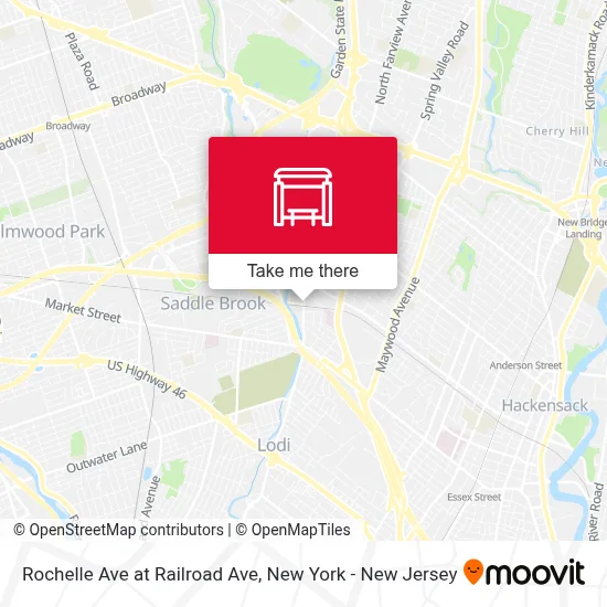 Rochelle Ave at Railroad Ave map