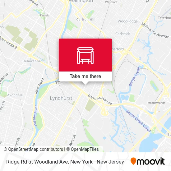 Ridge Rd at Woodland Ave map