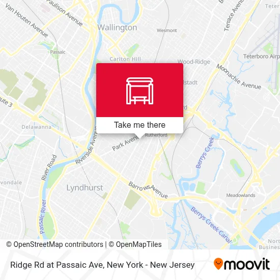Ridge Rd at Passaic Ave map