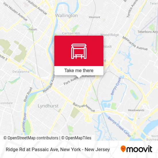 Ridge Rd at Passaic Ave map