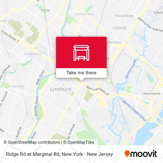Ridge Rd at Marginal Rd map
